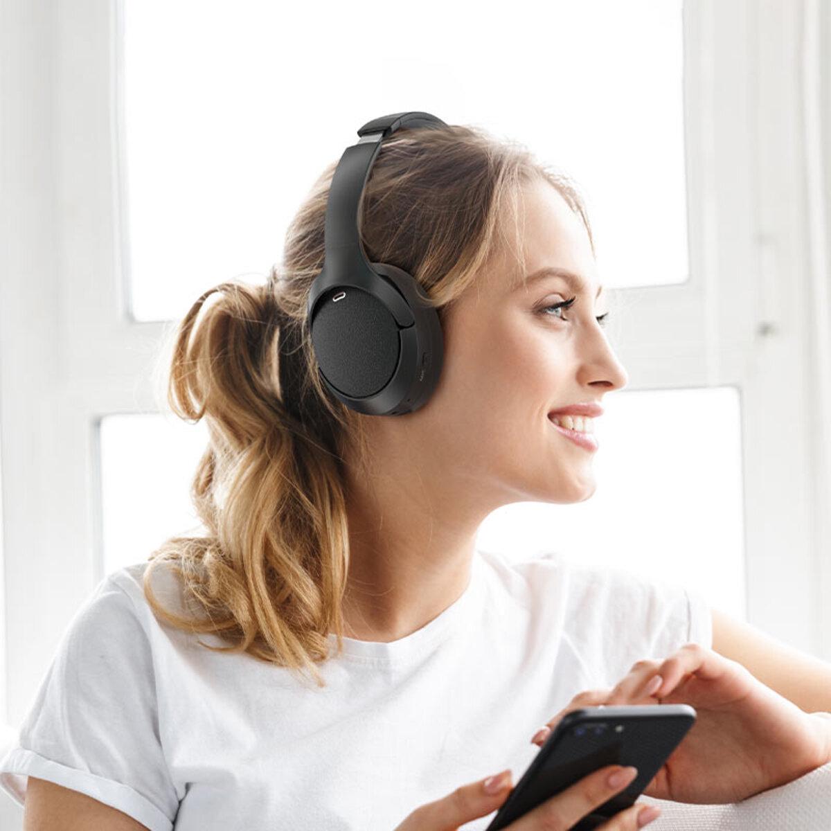 Навушники бездротові Acefast H6 Active Noise Reduction Wireless Headset BT5.3 500 mAh Black (6974316283683) - фото 6