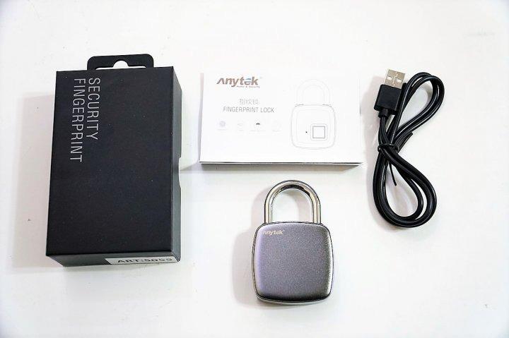 Замок навесной со сканером отпечатка пальца IP 65 и USB зарядкой (0eee9626) - фото 2