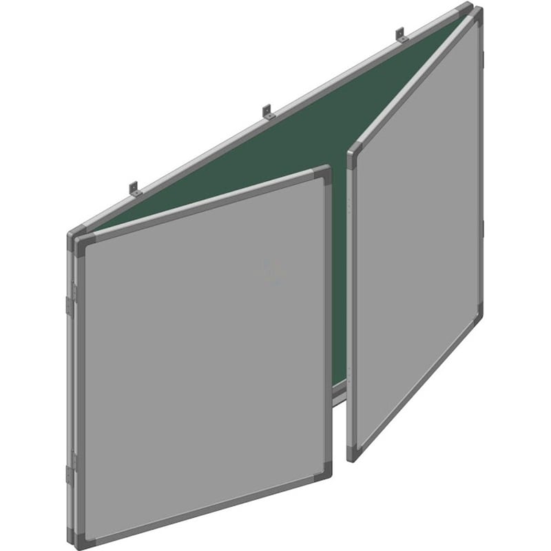 Доска SECTOR КМ4010 комби мел/маркер 5 поверхностей 400x100 см (tf641) - фото 6