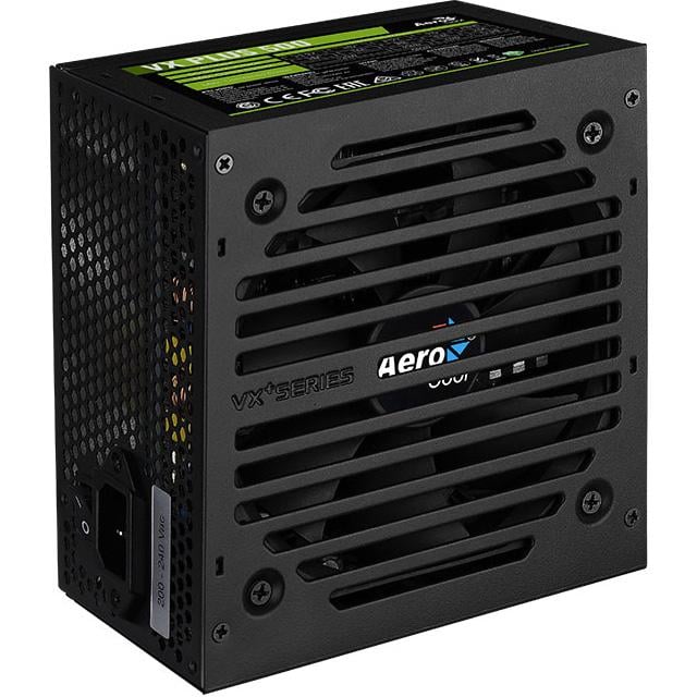 Блок живлення AeroCool VX Plus Stealth 500 500W ATX 12V V2.3 із вентилятором 120 мм Black (ACPN-VS50NEY.12)