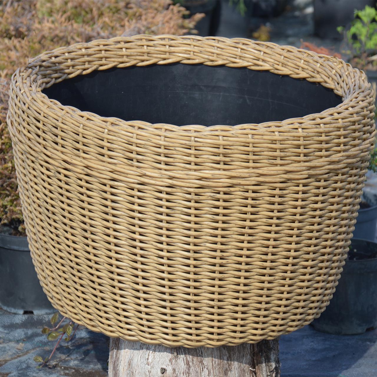 Кашпо велике для рослин та квітів з штучного ротангу/ручної роботи 60 л Дерево (12343667) - фото 3 Кашпо велике для рослин та квітів з штучного ротангу/ручної роботи 60 л Дерево (12343667) - фото 3