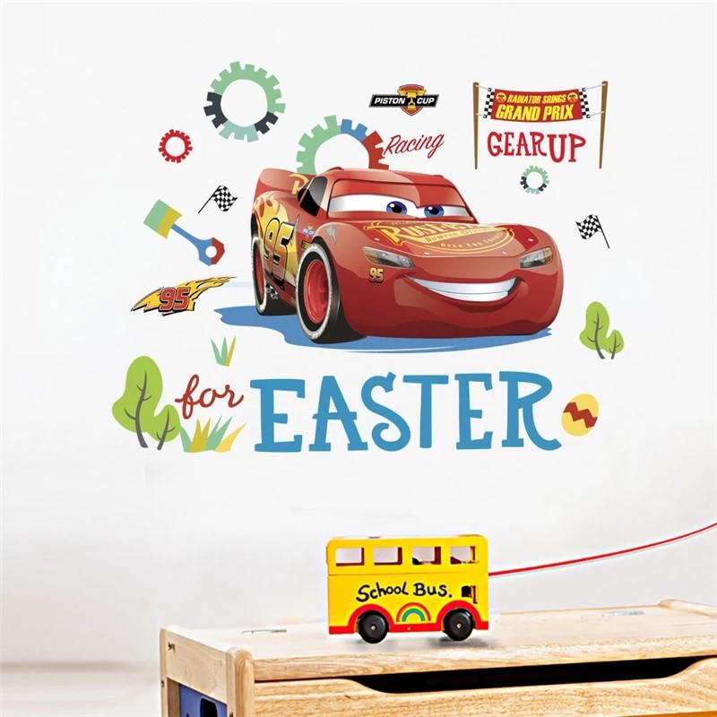 Наклейки виниловые мультфильма Тачки Cars лист 25х70 см (Б277-1)