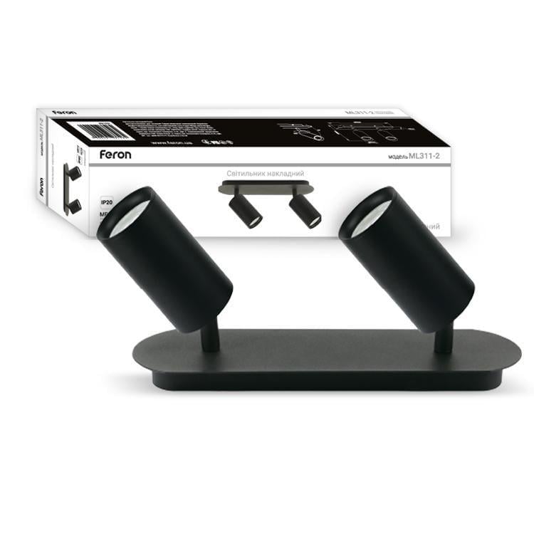 Светильник накладной поворотный Feron ML311-2 Черный
