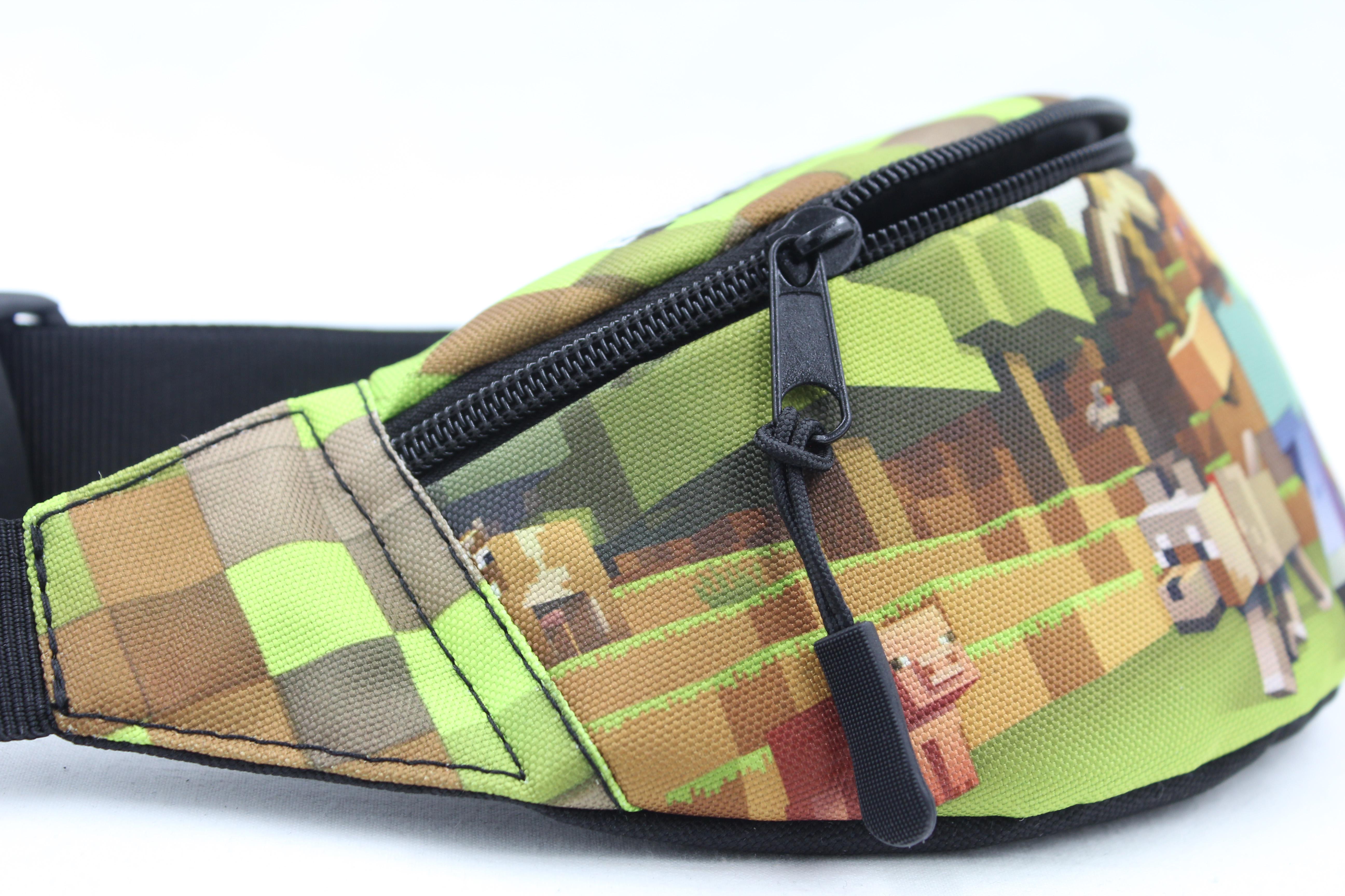 Сумка бананка дитяча з регулюючим ремінцем для хлопчика Майнкрафт Герої (Д-006) - фото 2 Сумка бананка дитяча з регулюючим ремінцем для хлопчика Майнкрафт Герої (Д-006) - фото 2