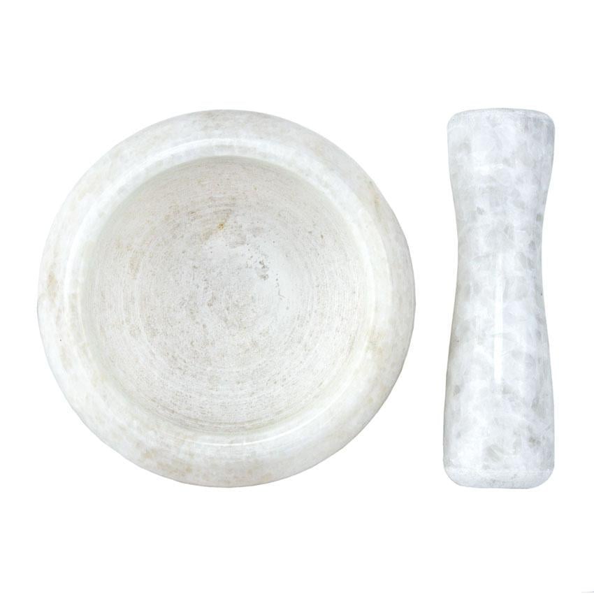 Ступка с пестиком натуральный камень 9x4,7 см Белый (26048) - фото 2 Ступка с пестиком натуральный камень 9x4,7 см Белый (26048) - фото 2