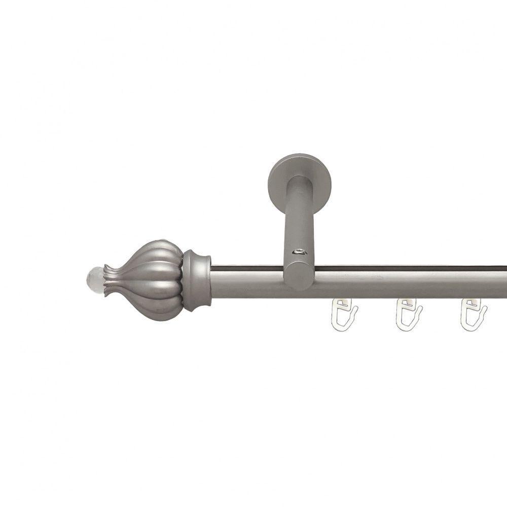 Карниз для штор Orvit Таджа-Кристалл однорядный профильный 16 см 160 см Сатин (00-00015160)