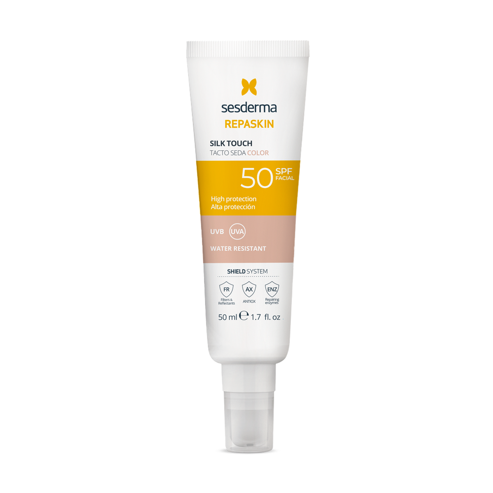 Крем тональний для обличчя сонцезахисний SesDerma Repaskin Silk Touch Color SPF 50 50 мл (2281047624)