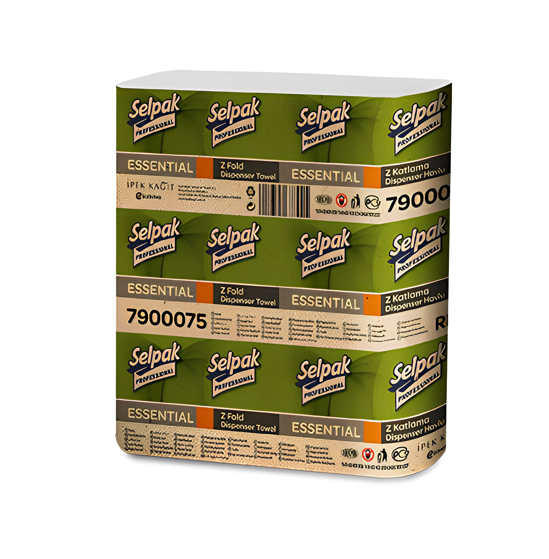 Паперові рушники Selpak Pro Essential Z одношарове 250 шт. (03419)