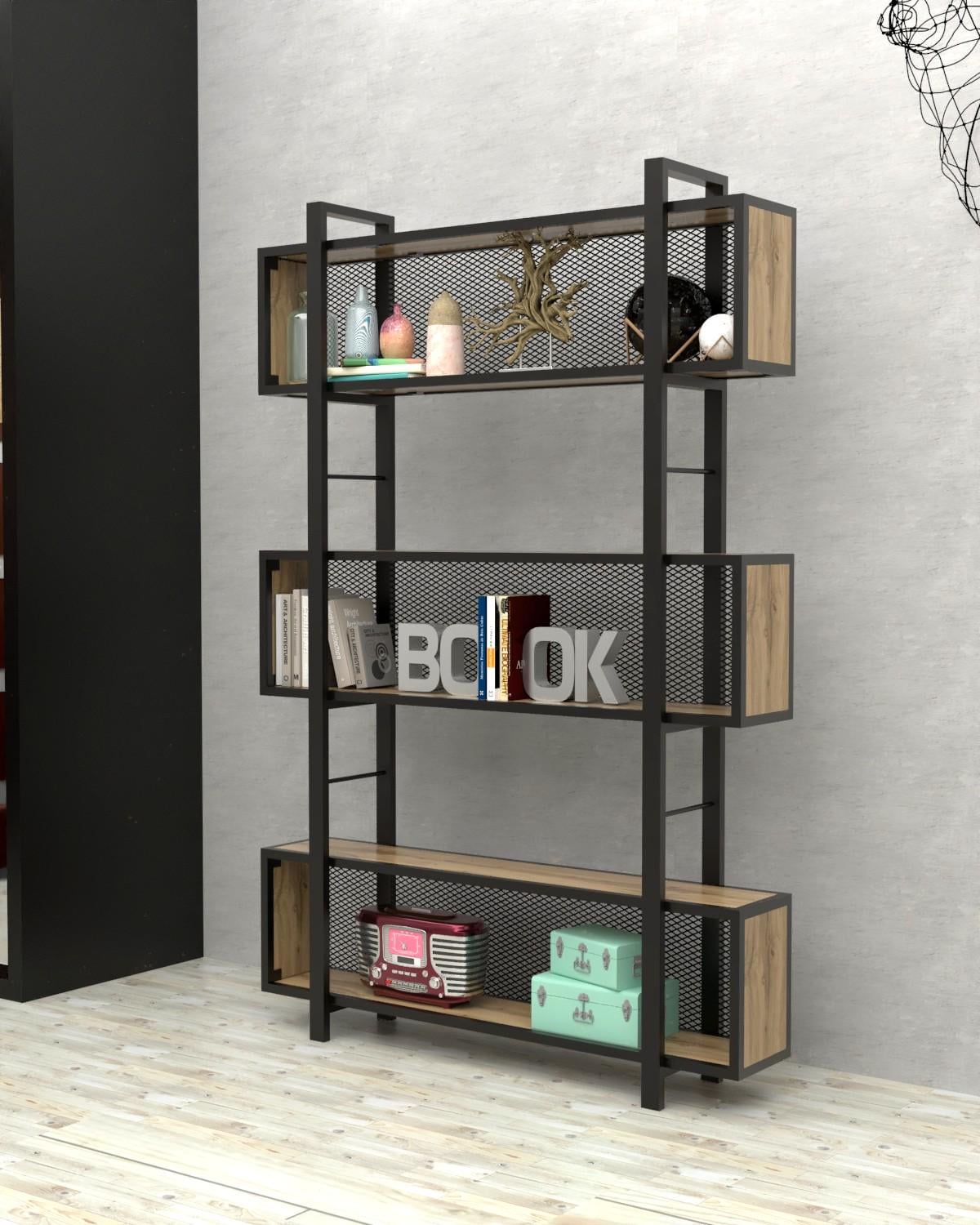 Стеллаж EcoLoft Фортис DSP-1475-1 в стиле лофт Дуб Аппалачи (35282298) Стеллаж EcoLoft Фортис DSP-1475-1 в стиле лофт Дуб Аппалачи (35282298)
