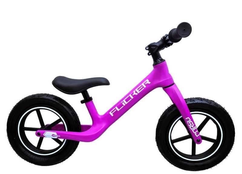 Беговел Corso нейлоновая рама нейлоновая вилка колеса надувные 12" Розовый (FL-3034-15)