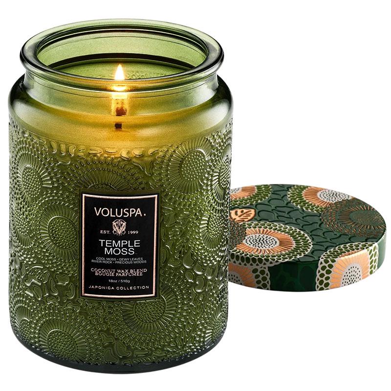 Свеча ароматическая Voluspa Japonica Temple Moss 510 г банка с крышкой (111007003)