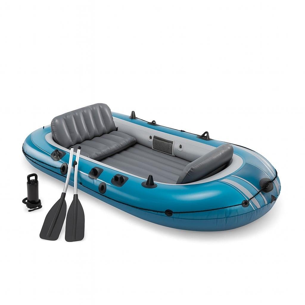 Надувний човен чотиримісний Intex 66324 Excursion 4 Set 3-х камерний весла/ручний насос 315х165 см (175722)