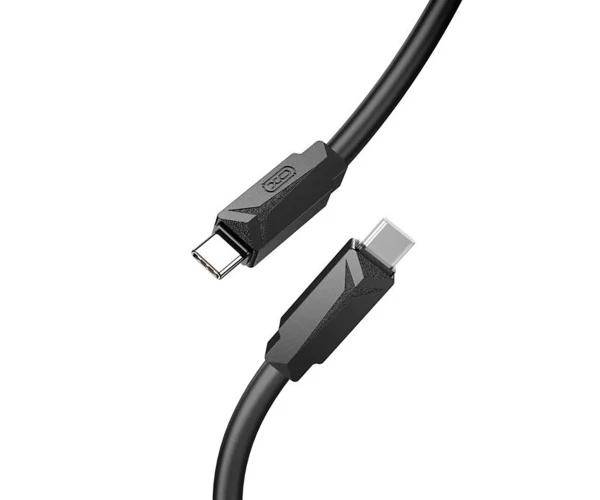 Кабель дата Xo NB-Q233B з функцією супер швидкого заряджання PD Type-C to Type-C 1 м 60W Black