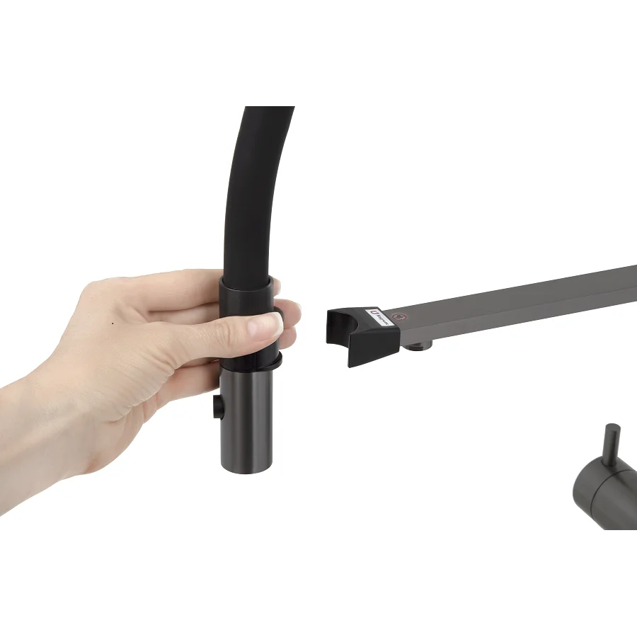 Змішувач кухонний LEOMIKAO KAWAGUCHI-S Flexo Filter GM воронена сталь (526808) - фото 4 Змішувач кухонний LEOMIKAO KAWAGUCHI-S Flexo Filter GM воронена сталь (526808) - фото 4