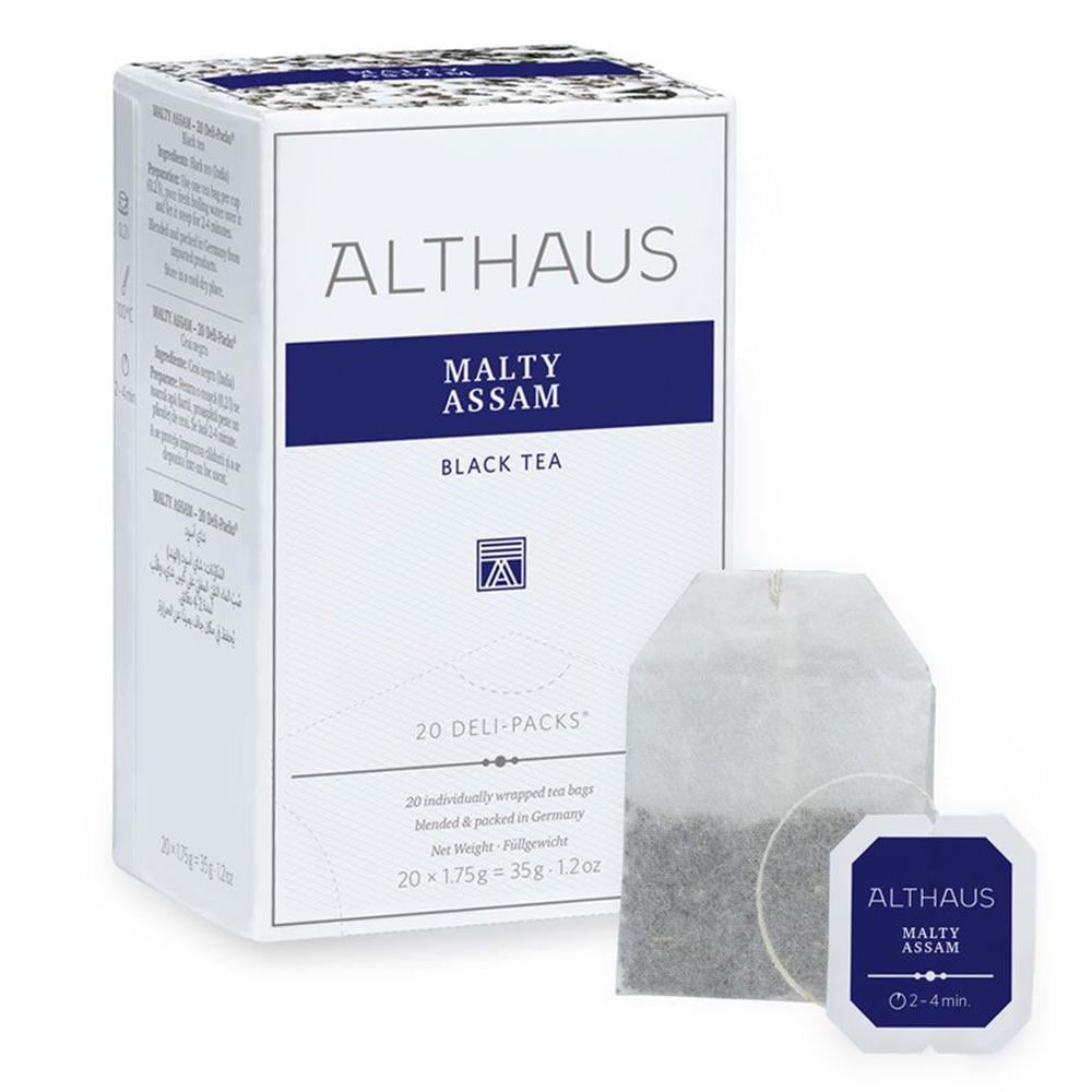 Чай черный Althaus Malty Assam Солодовый Ассам Deli Packs 20 пакетиков 1,75 г