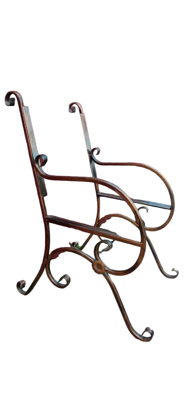 Боковины для скамьи кованые c цветком 2 шт. (25-41-V-010)