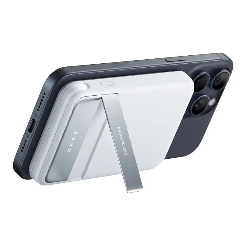 Павербанк EcoFlow RAPID Magnetic з бездротовою зарядкою Qi2 USB-C PD3.0 5000 мА/час Light Blue (c8bed669) - фото 2