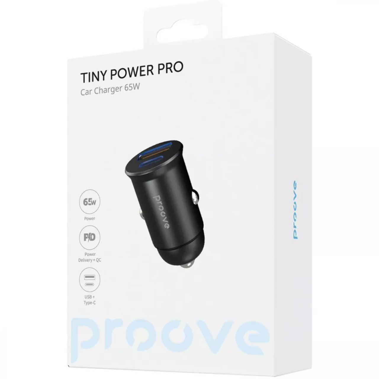 Зарядний пристрій Proove Tiny Power Pro 65W USB Type-C автомобільний - фото 3