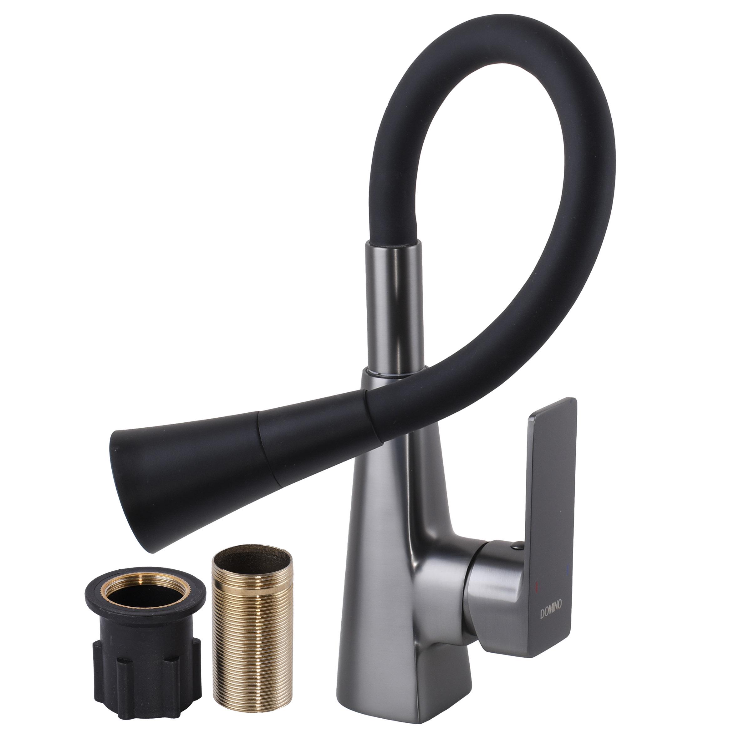 Смеситель для кухни DOMINO Dionis DDD-203SM-GP с гибким изливом - фото 2