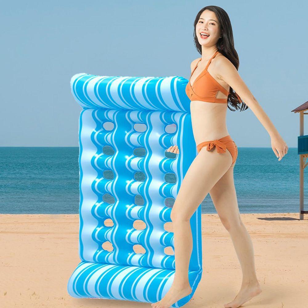 Матрац для плавання надувний 72x130 см Блакитний - фото 4 Матрац для плавання надувний 72x130 см Блакитний - фото 4