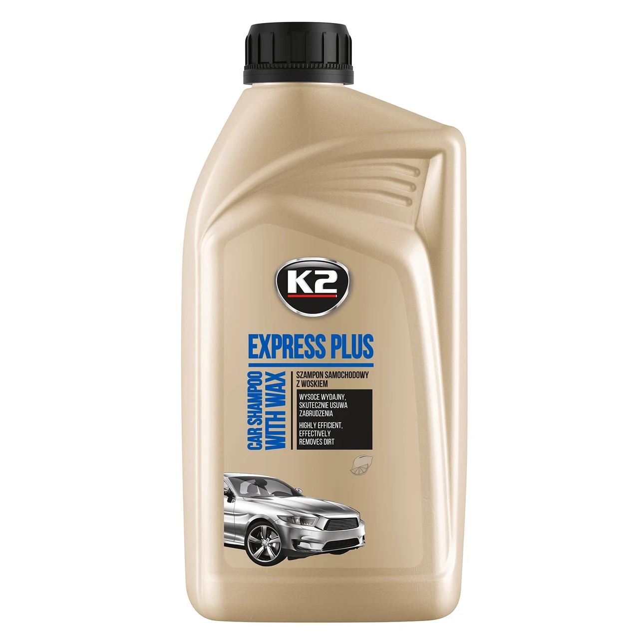 Автошампунь для очистки кузова K2 Express Plus с желтым воском 1 л