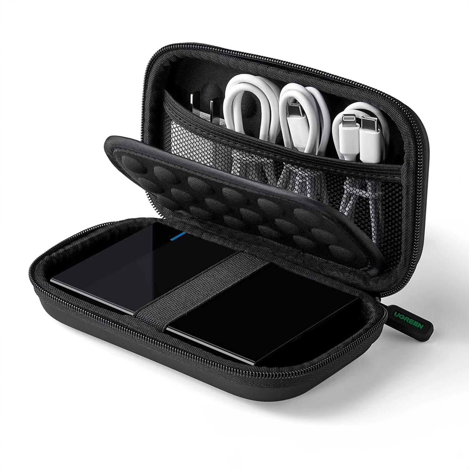 Чохол-органайзер для електроніки UGREEN LP128 EVA 16,5х9,5х4,5 см Чорний (40707) Чохол-органайзер для електроніки UGREEN LP128 EVA 16,5х9,5х4,5 см Чорний (40707)