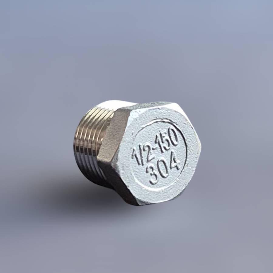 Заглушка різьбова шестигранна DN15 BSPP н/ж сталь AISI304 Class-150 зовнішня різьба 1/2" (29203395) - фото 3 Заглушка різьбова шестигранна DN15 BSPP н/ж сталь AISI304 Class-150 зовнішня різьба 1/2" (29203395) - фото 3