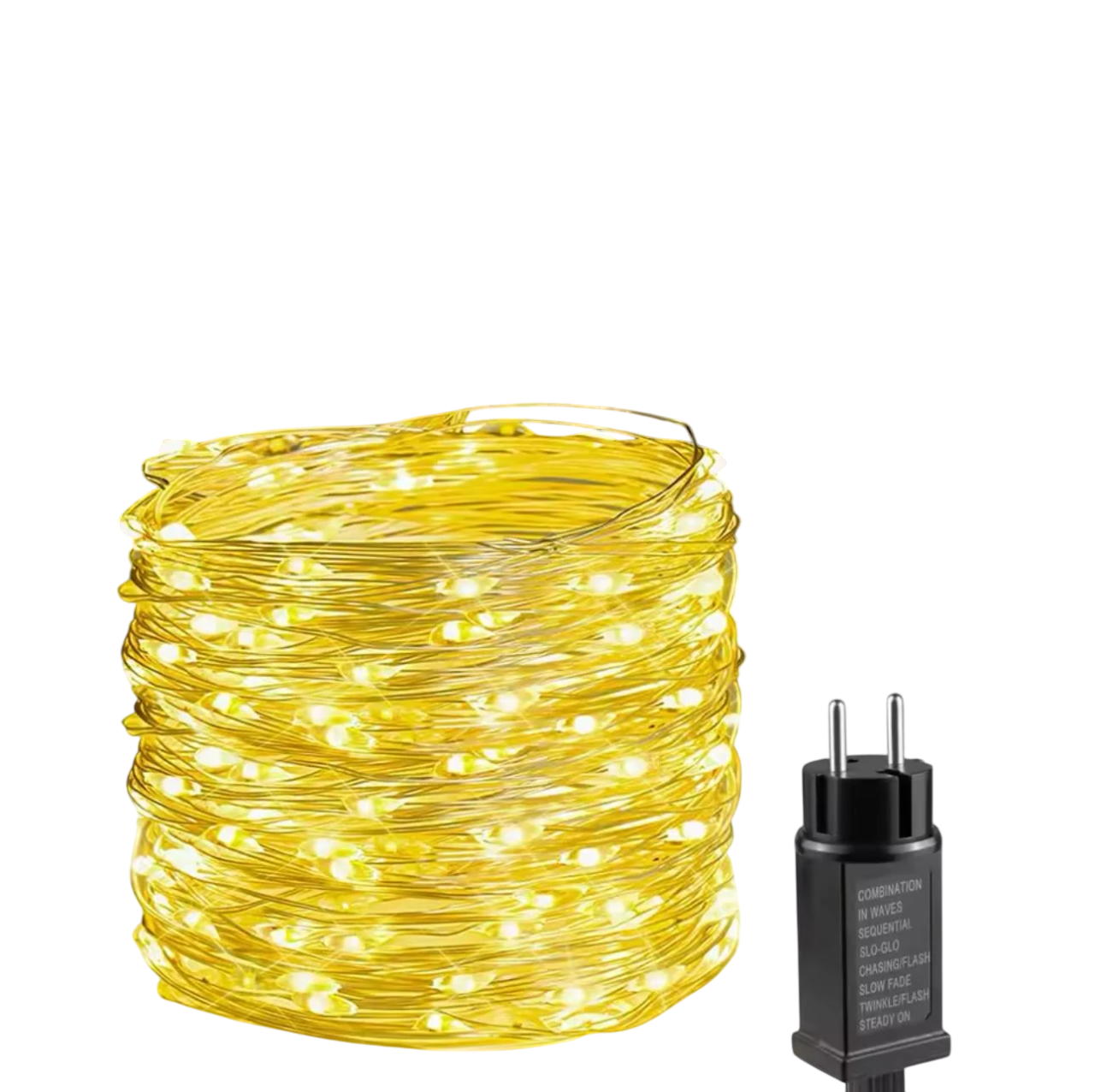 Гирлянда LED Роса теплый свет на серебрянной проволоке 50 м