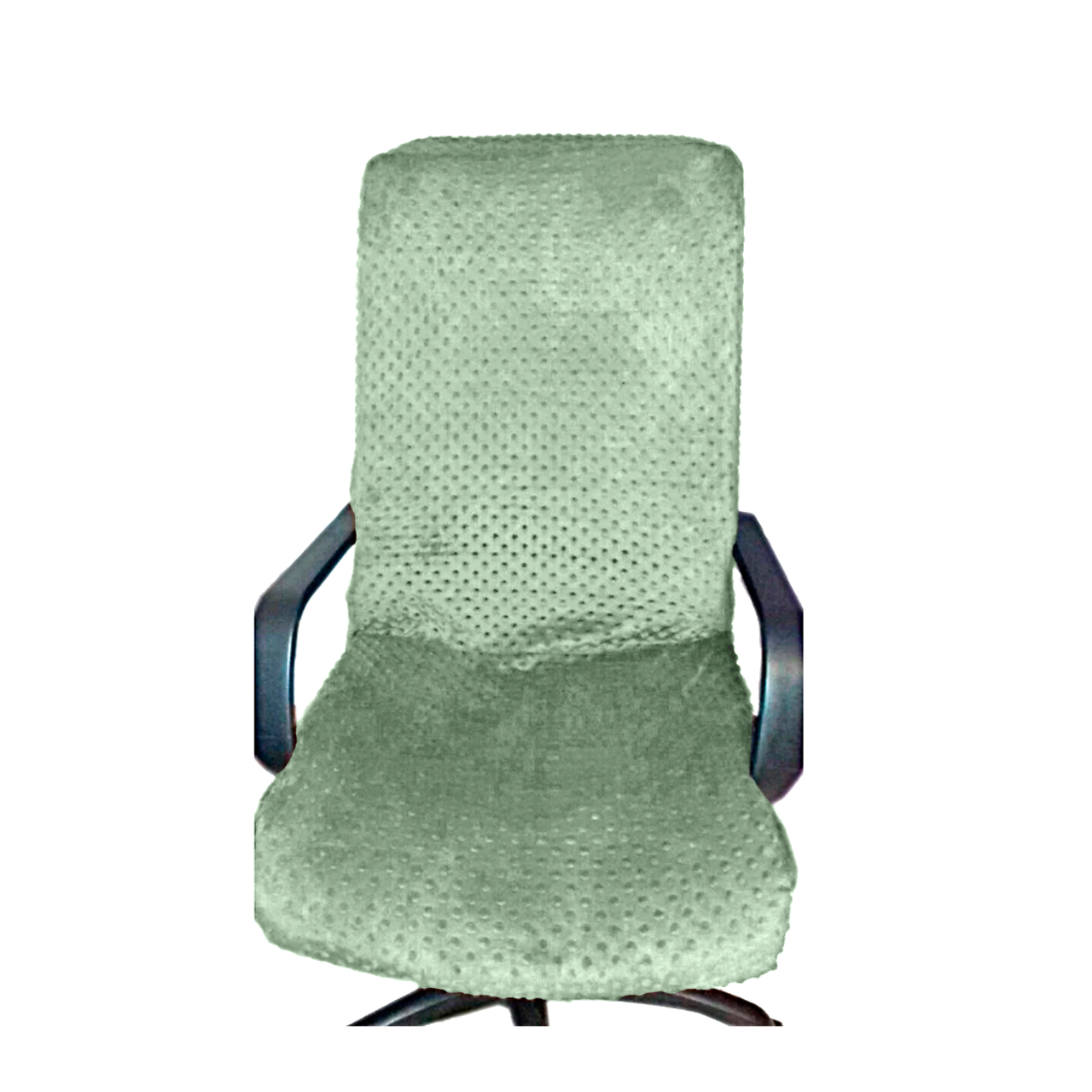 Универсальный натяжной чехол на копьютерное кресло MinkyHome и чехлы на подлокотники Салатовый (5182871)