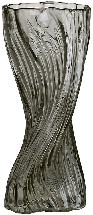 Ваза стеклянная Giorgia для цветов 15х15х30 см Дымчато-серый