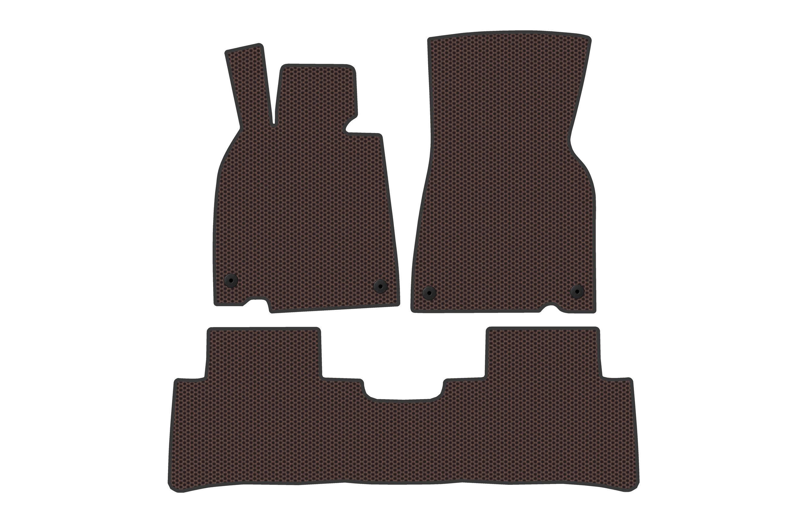 Коврики резиновые Digital Designs Carsuit для Mercedes EQE Коричневый (185371)
