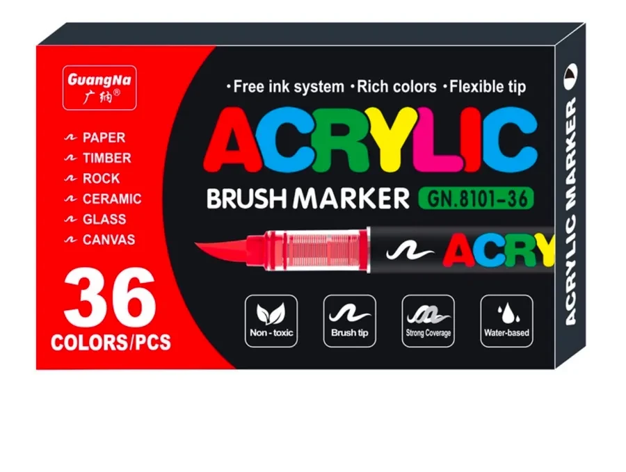 Маркеры акриловые GuangNa 36 цветов (2709388125)