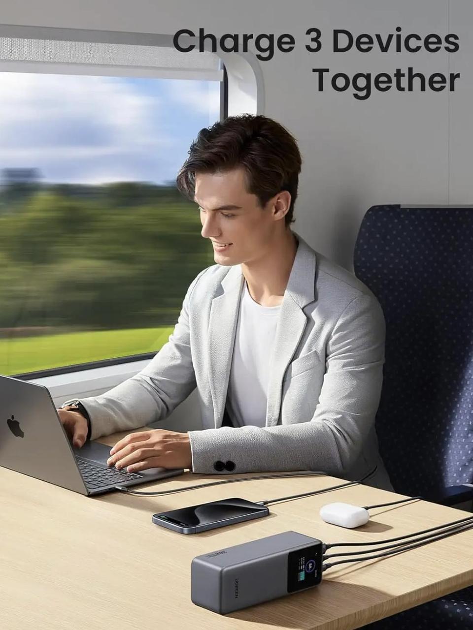 Повербанк UGREEN Nexode 25000 mAh Gray (2390696112) - фото 5 Повербанк UGREEN Nexode 25000 mAh Gray (2390696112) - фото 5