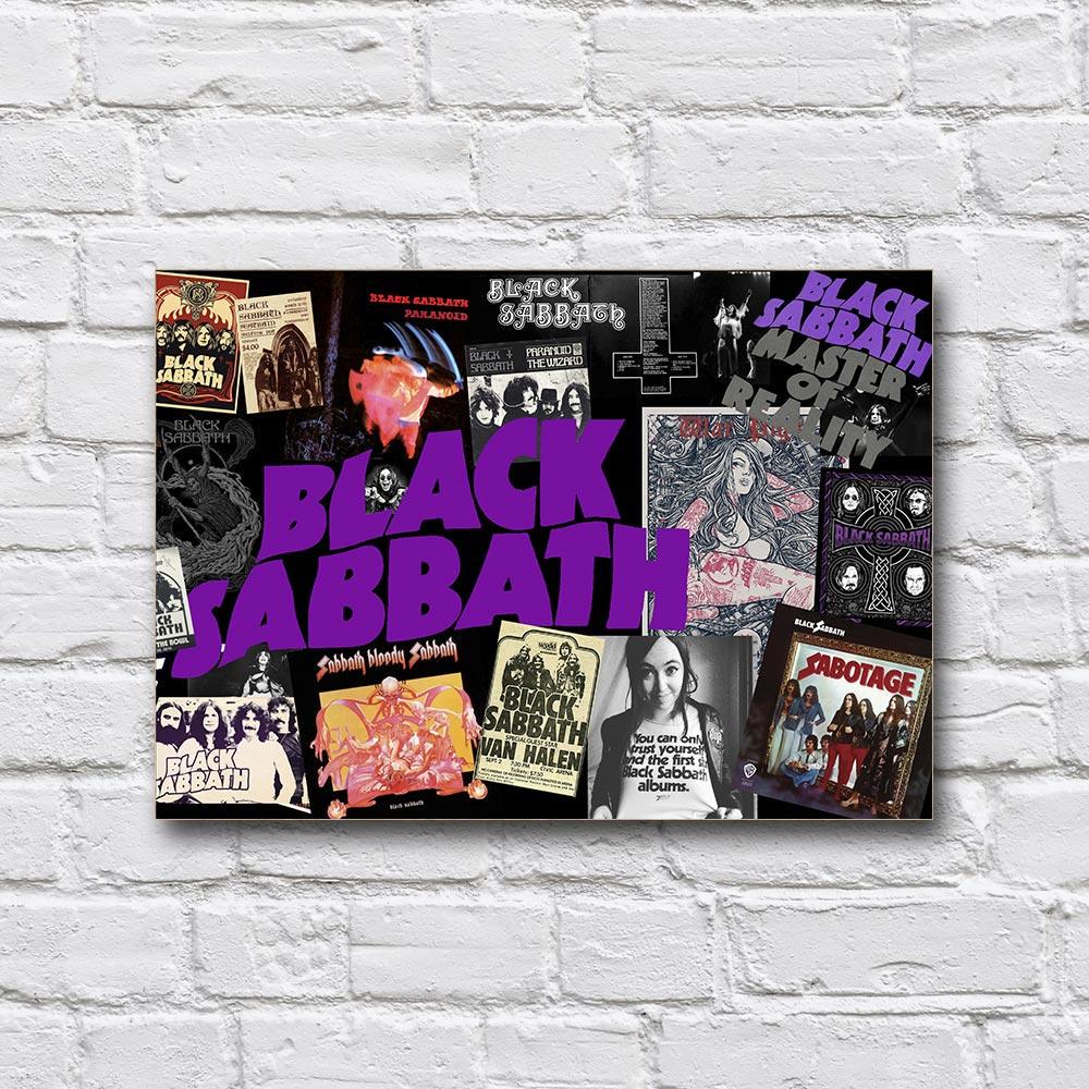 Постер деревянный Black Sabbath 210х297 мм (18167381)