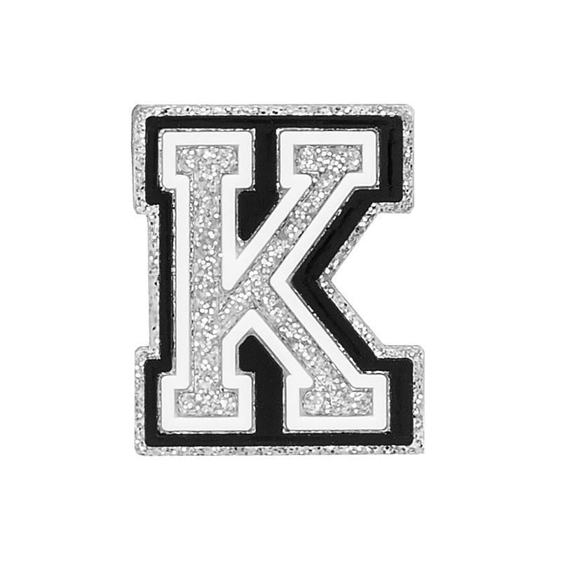 Джибитс для кроксов 5721 Буква K 1 шт. Серебристый (2087785389)
