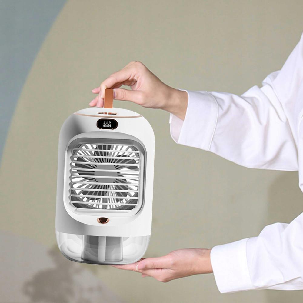 Вентилятор портативный XO MF76 3в1 с распылительным охлаждением увлажнитель для дома 3600 mAh 6W White (000504) - фото 6 Вентилятор портативный XO MF76 3в1 с распылительным охлаждением увлажнитель для дома 3600 mAh 6W White (000504) - фото 6