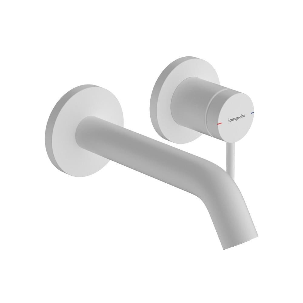 Смеситель Hansgrohe Tecturis S 165 для умывальника со стены Белый матовый (LM-73350700)