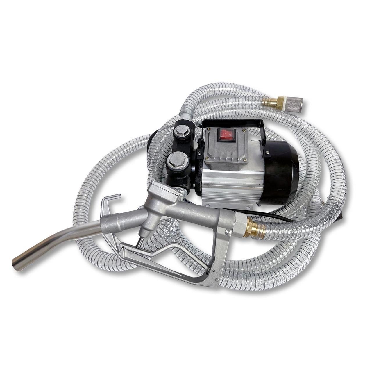 Установка для перекачки дизеля Rewolt RE 220 V насос/топливный пистолет/шланги 60 л/мин (SL001B)