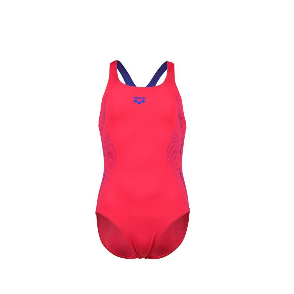 Купальник закрытый для девочек Arena SWIMSUIT SWIM PRO BACK GRAPHIC 140 см Розовый (005545-970 140)