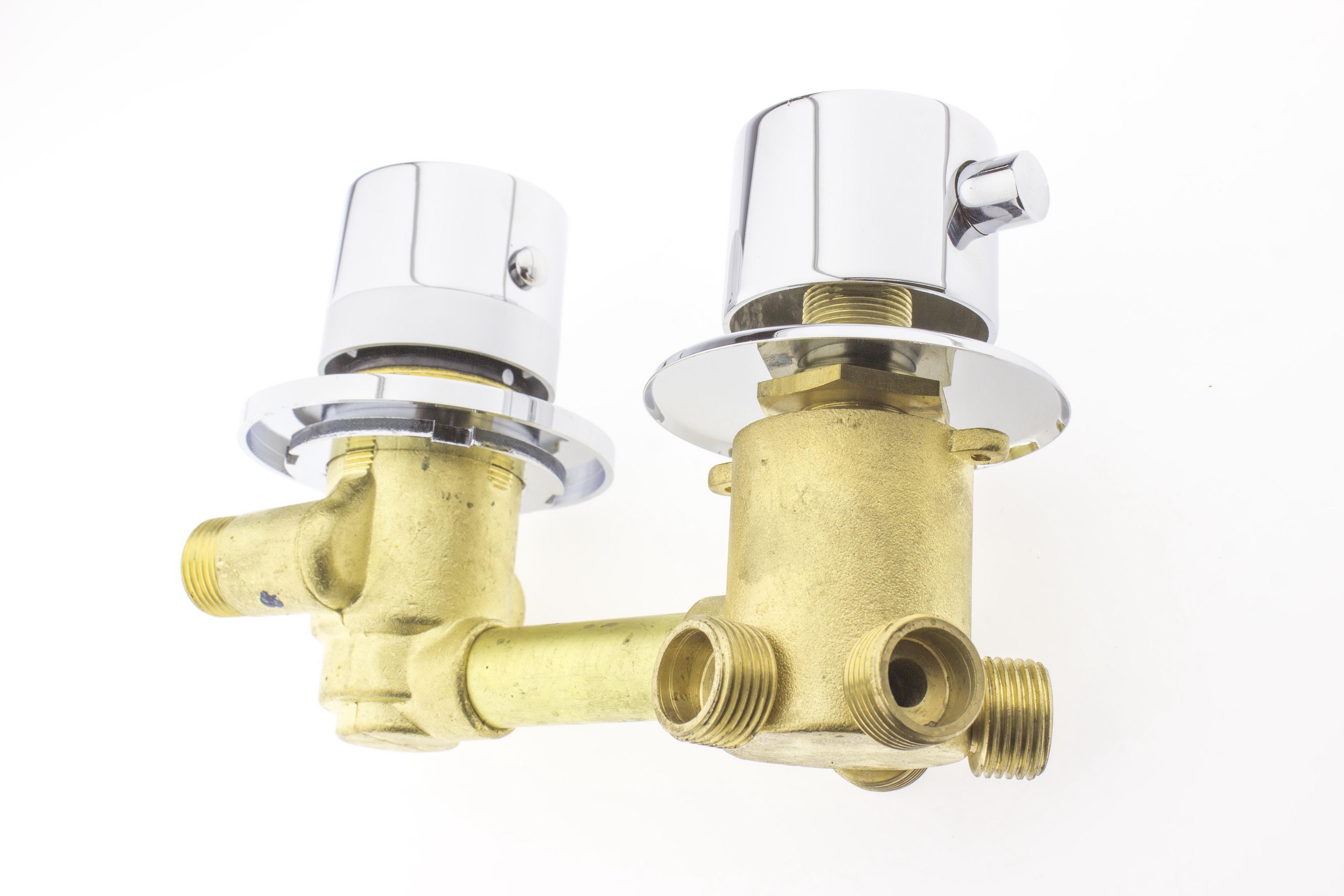 Змішувач з термостатом для душової кабіни на 4 положень під різьблення (ГТ6607) - фото 3 Змішувач з термостатом для душової кабіни на 4 положень під різьблення (ГТ6607) - фото 3