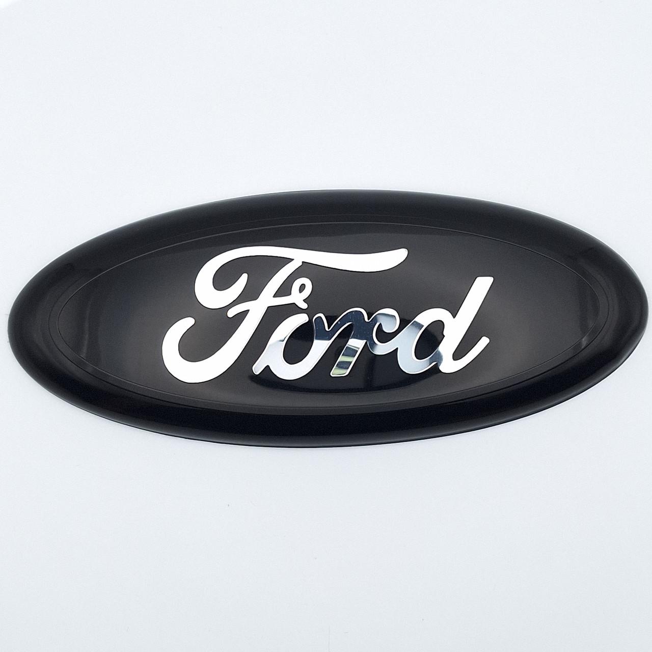 Емблема Ford 144х58 мм Чорний/Хром 2N11-N425A52-AA (2390692875)