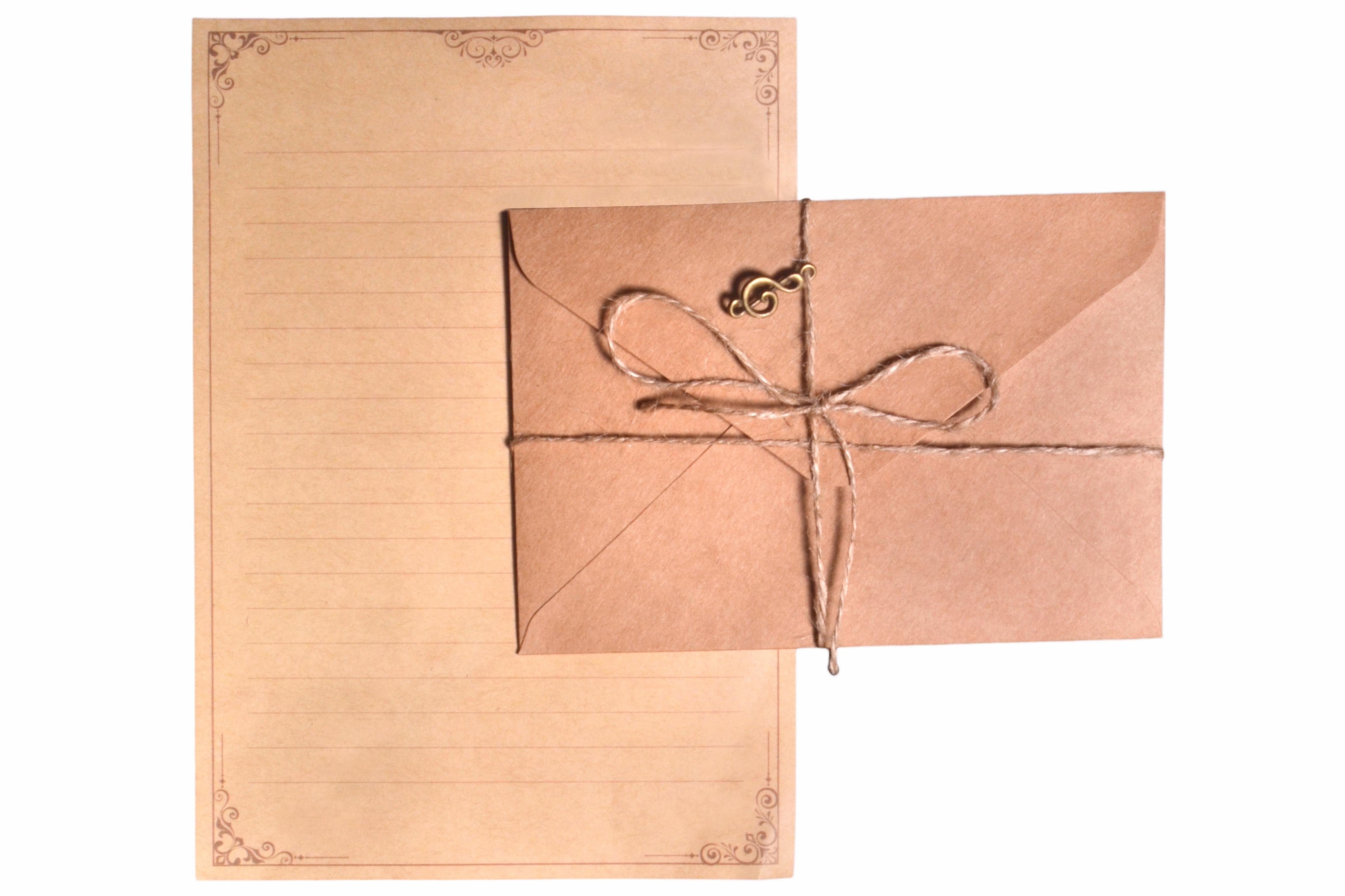 Конверт для денег с ключом из прочной крафт-бумаги 11х16 см Светло-коричневый (455025569)