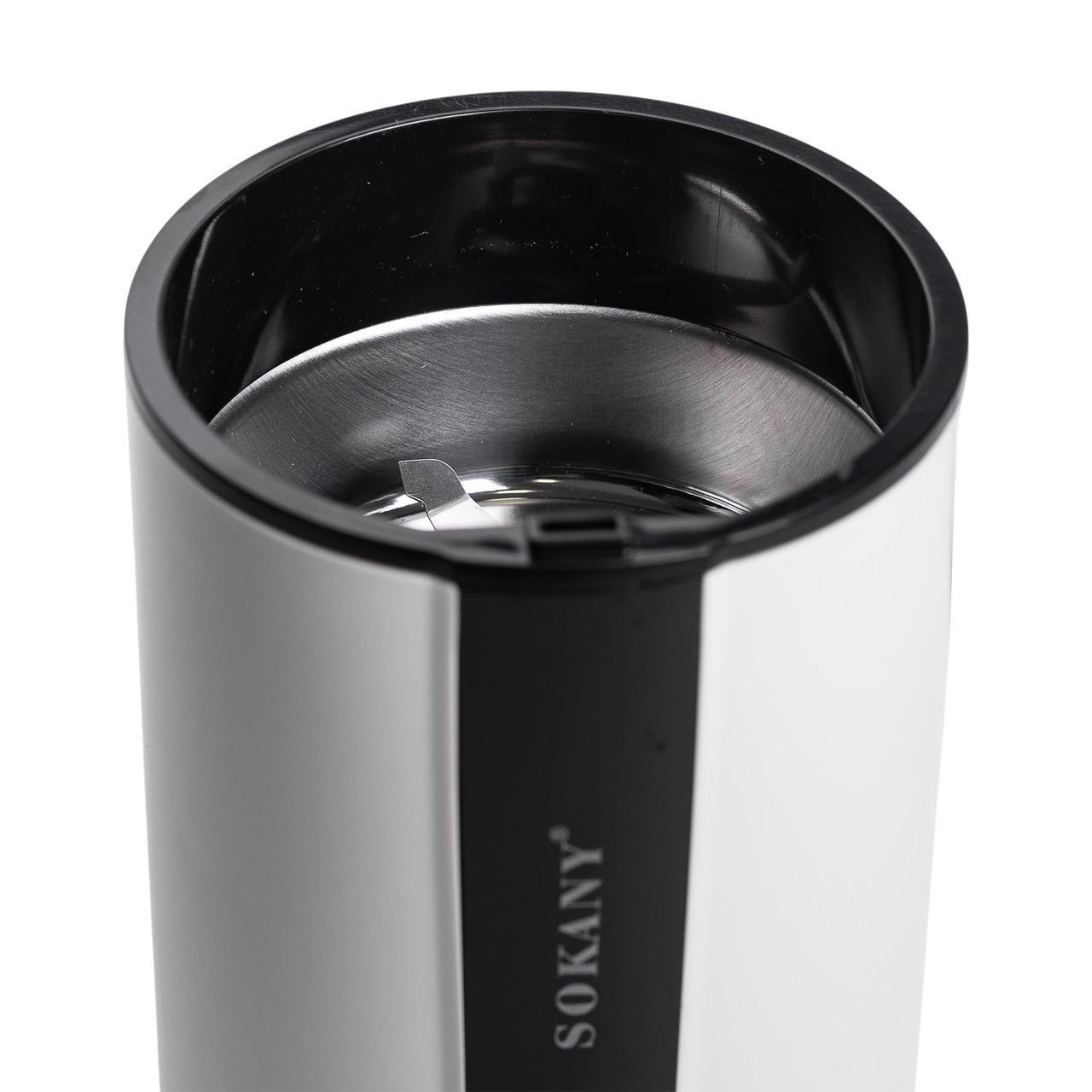 Кофемолка электрическая Sokany SK-3026 для мелкого помола 200 Вт автоматическая 75 г (5871) - фото 5 Кофемолка электрическая Sokany SK-3026 для мелкого помола 200 Вт автоматическая 75 г (5871) - фото 5