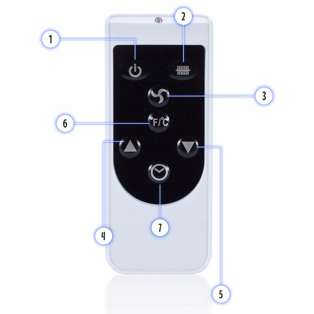 Конвектор-нагрівач з фронтальним обдуванням Maltec CH3500DW 107514 термостат дисплей/пульт ДК 3 режими 2300 Вт Білий - фото 5