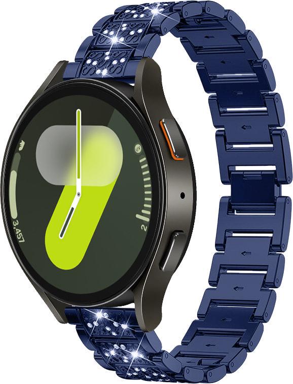 Браслет металлический Glam для Galaxy Watch 7 Blue (37469-28)