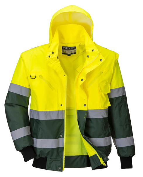 Куртка-бомбер сигнальна PORTWEST C565 X Hi Vis Bomber Jacket L Жовто-зелений (C565YGRL)