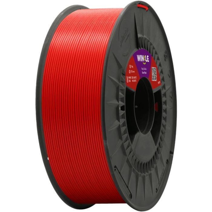 Филамент WINKLE PETG 1 кг 1,75 мм для FDM печати Красный (PET01000175ROJDIAWNK)