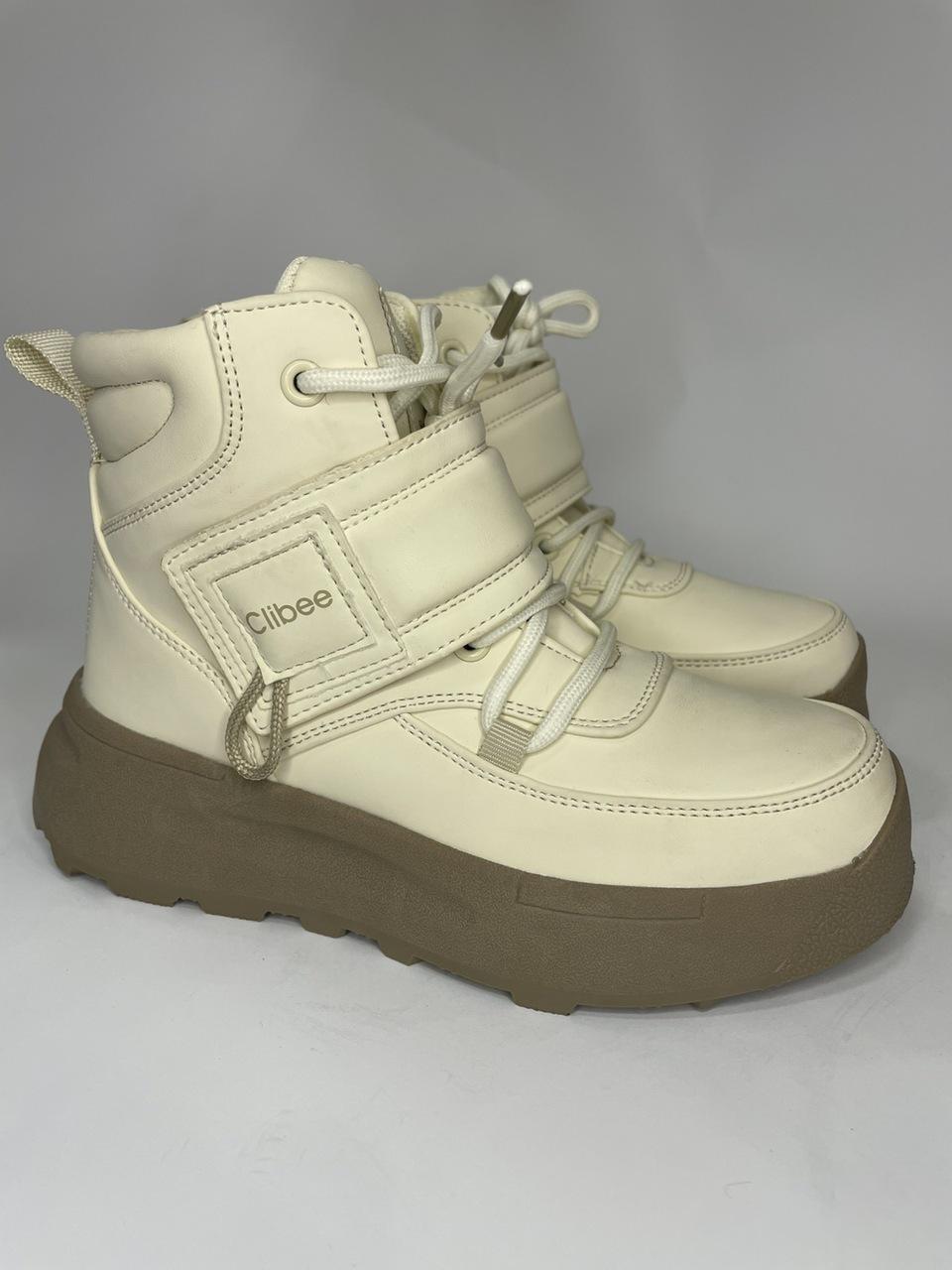 Черевики дитячі демісезонні Clibee 3866/36 23 см р. 36 Бежевий (31804947)