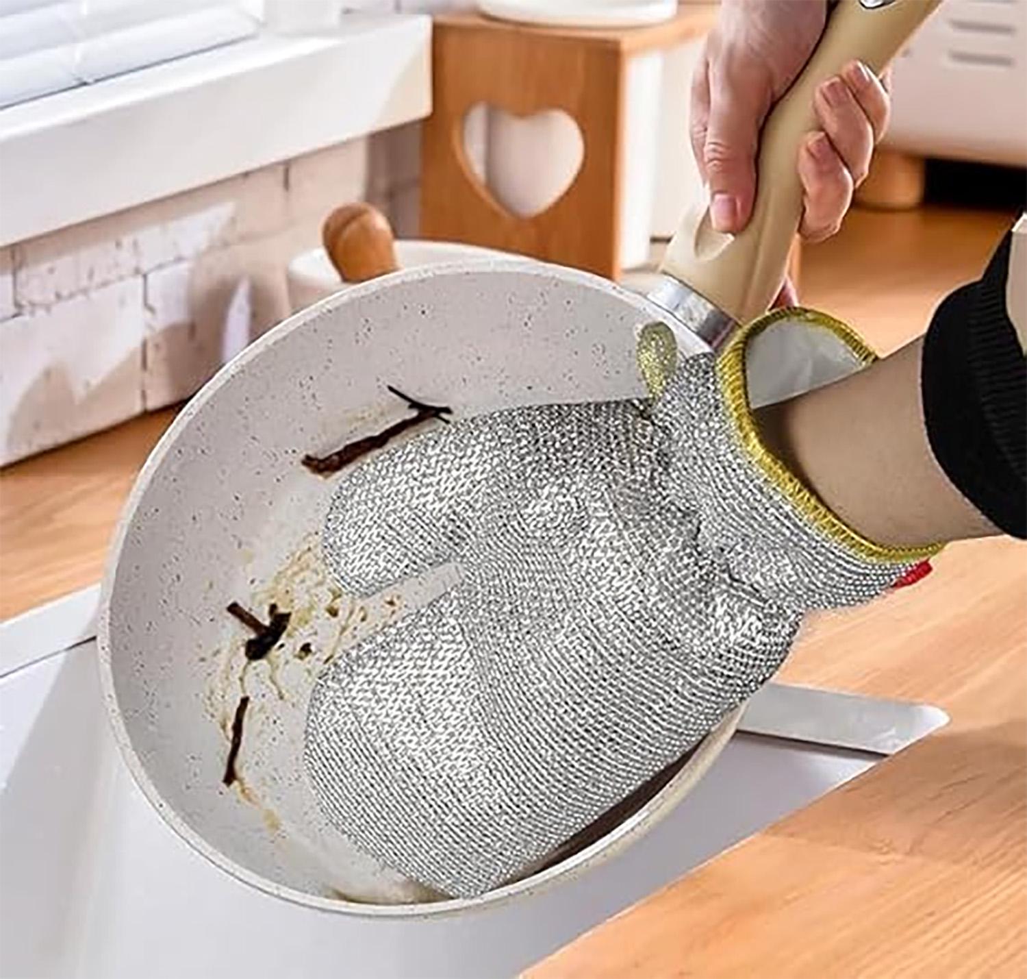 Рукавичка кухонна для миття посуду та захисту рук (86853) - фото 7 Рукавичка кухонна для миття посуду та захисту рук (86853) - фото 7