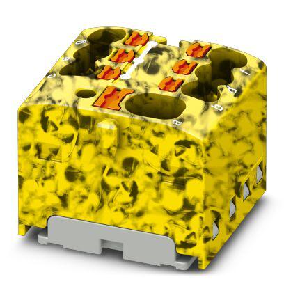Розподільний блок Phoenix Contact PTFIX 4/6X1,5-FE 450В 17,5A Push-in Жовто-чорний (1047477)